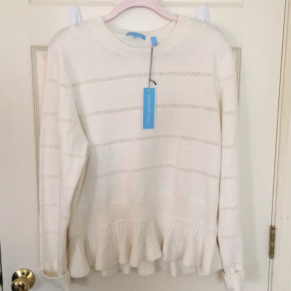 NWT Draper James XXL Peplum Sweater